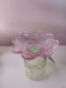 Vaasje roze/groen