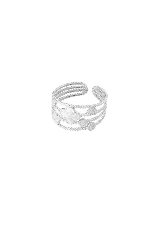 Stainless Steel Ring Klaver Hart