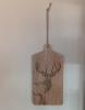 Decoratieve plank met hert