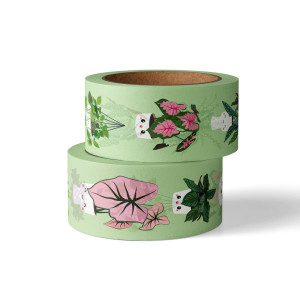 Washi tape planten