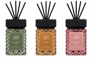 Aroma Art Giftbox Geurstokjes 3 x 50 ml – Eucalyptus Rose, Amber & Rosemary Musk