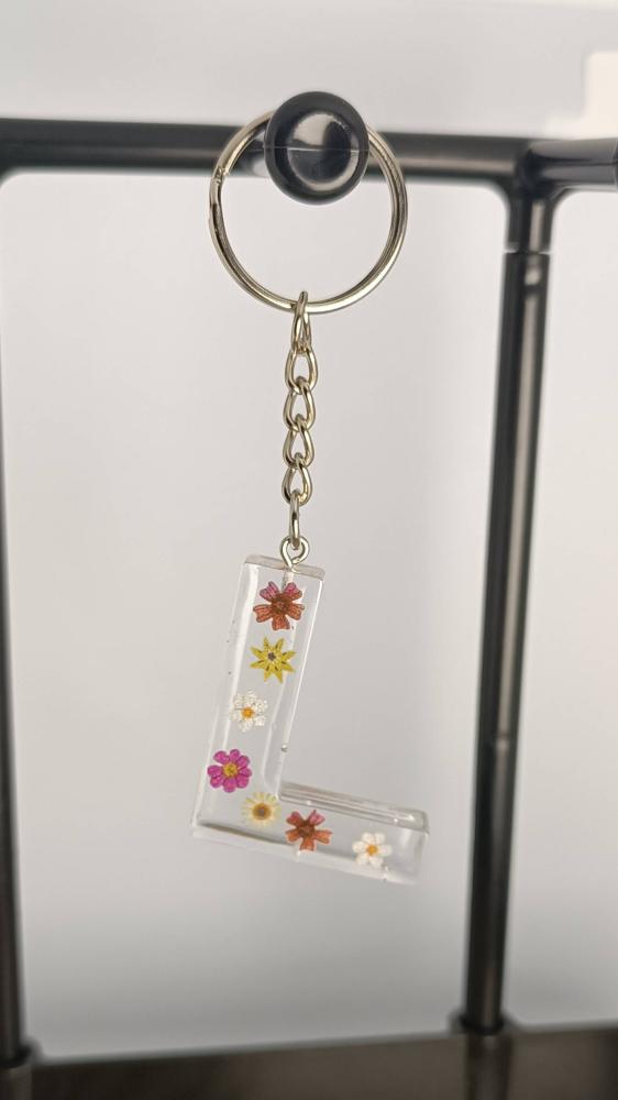 Epoxy sleutelhanger letter