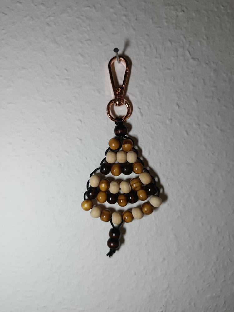 Kerstboom sleutel- of telefoonhanger