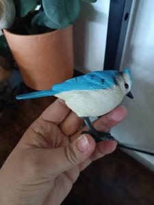 Decoratief vogeltje: blauw meesje