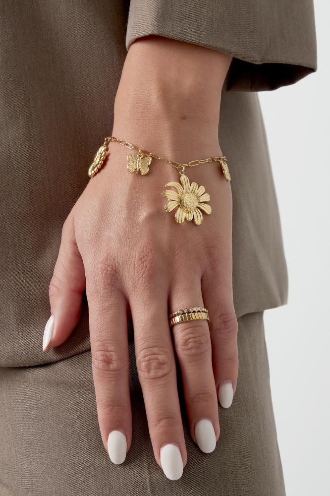 Bedelarmband flowerlicious