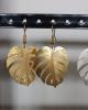 Oorbel Monstera blad groot