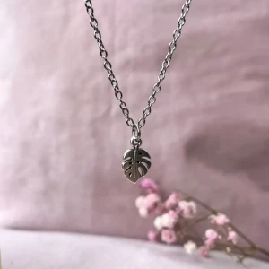 Ketting Monstera zilver